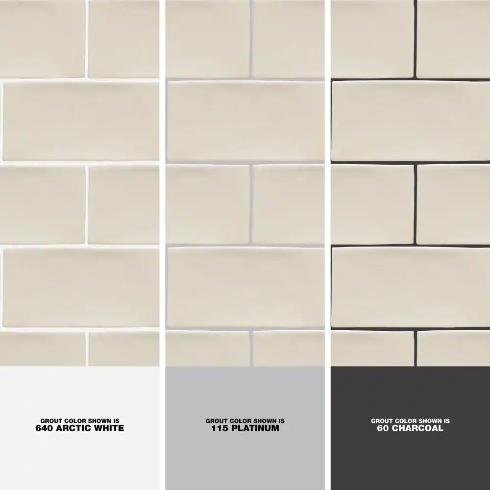 Ivy Hill Tile Catalina Vanilla 3 in. x 6 in. Polished Ceramic Subway Wall Tile (5.38 sq. ft./case)