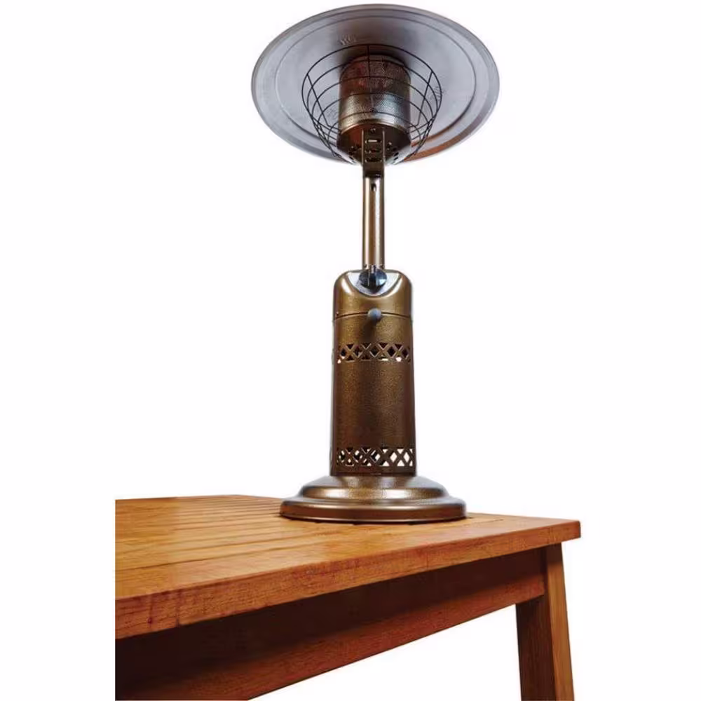 None 10,000 BTU Tabletop Propane Steel Patio Heater
