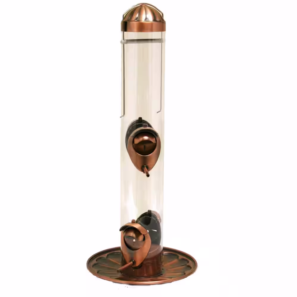 Perky-Pet 2-in-1 Copper Hanging Bird Feeder - 1 lb. Capacity