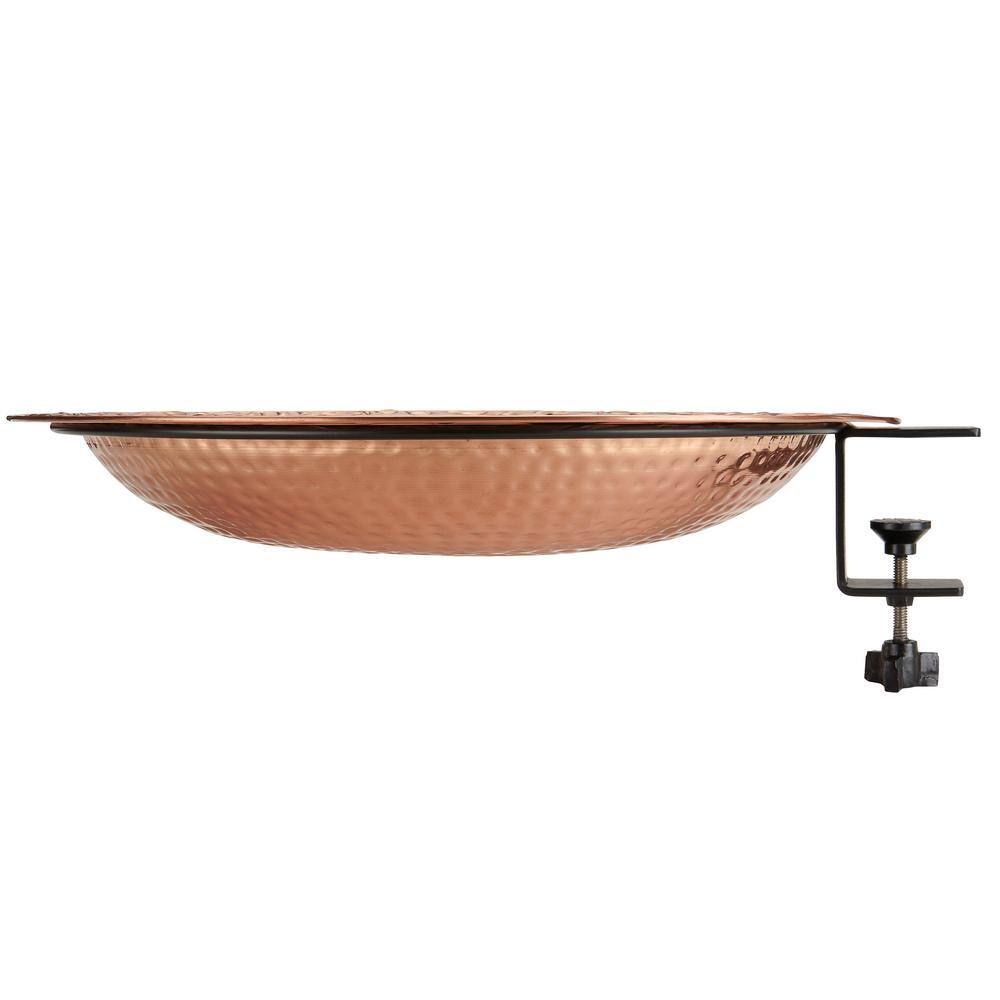 Good Directions 18 in. Pure Copper Deck Mount Birdbath