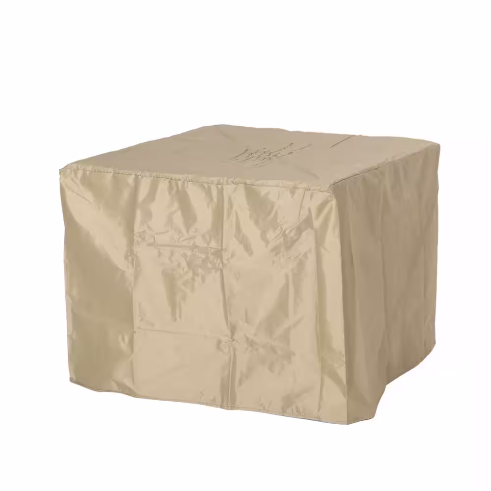 Noble House Pondway Gray Wood Textured Stone Fire Pit