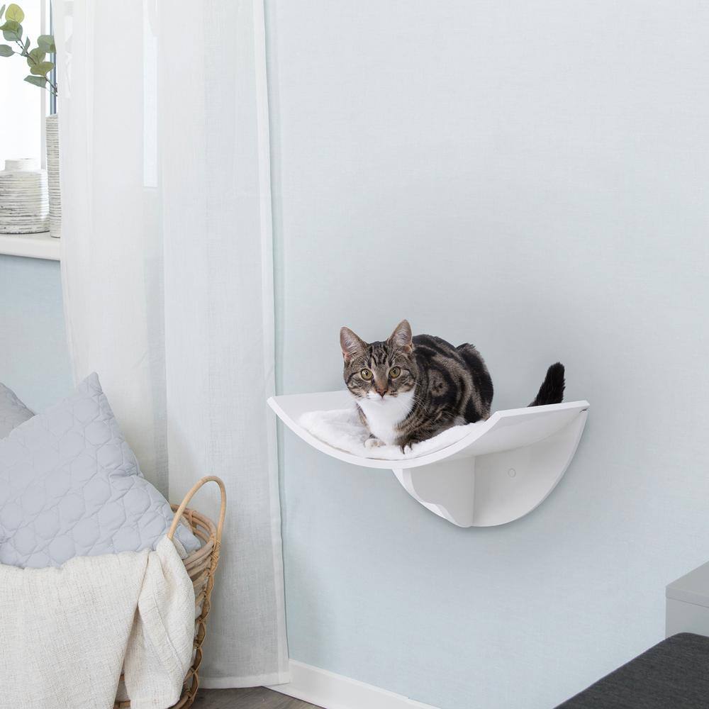 TRIXIE Small to Medium White Wall Mount Cat Bed
