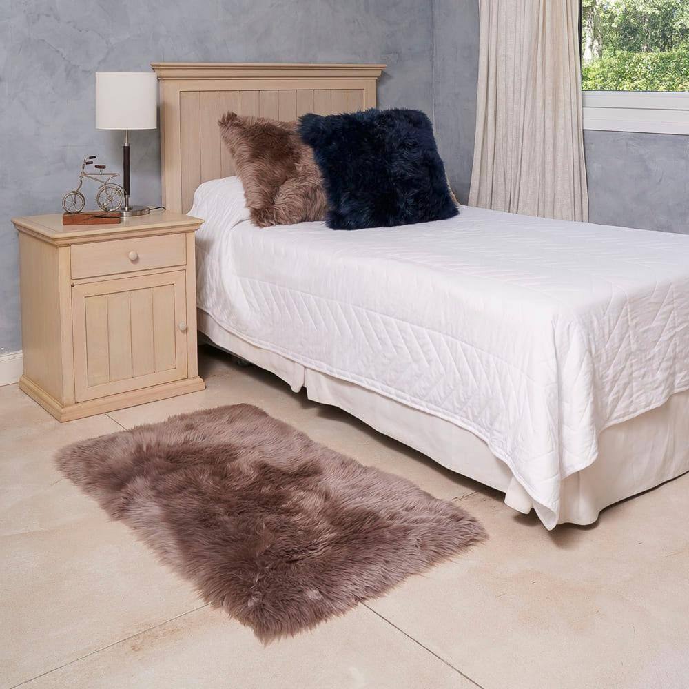 Home Decorators Collection Unshorn Sheepskin Beige 2 ft. x 4 ft. Area Rug