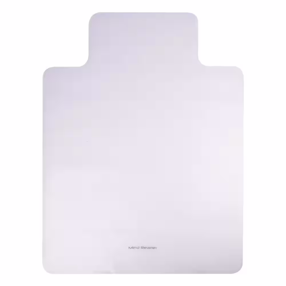 Mind Reader 9-to-5 Collection, Clear 47.5 in. x 35.5 in. PVC Anti-Skid Office Chair Mat