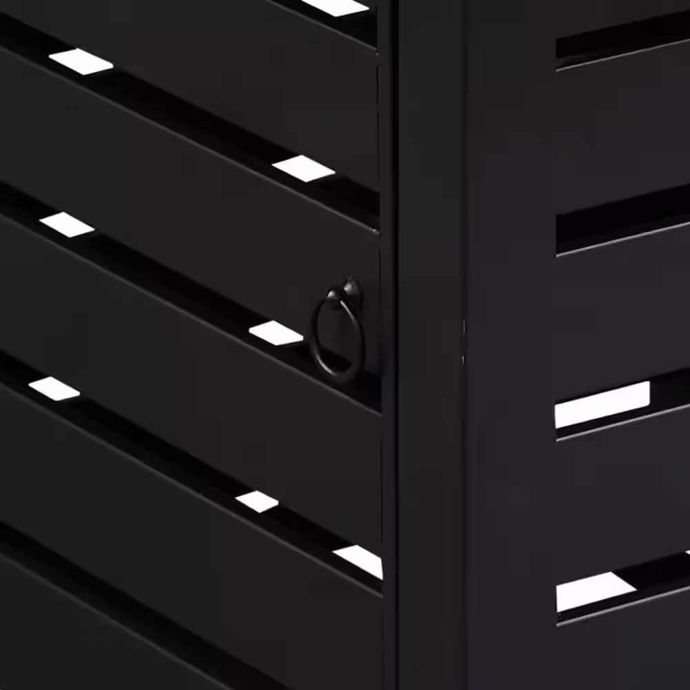 maocao hoom 34 in. x 24.5 in. 40000 BTU Square Black Metal Propane Gas Fire Pit Table with Dark Gray Table Top