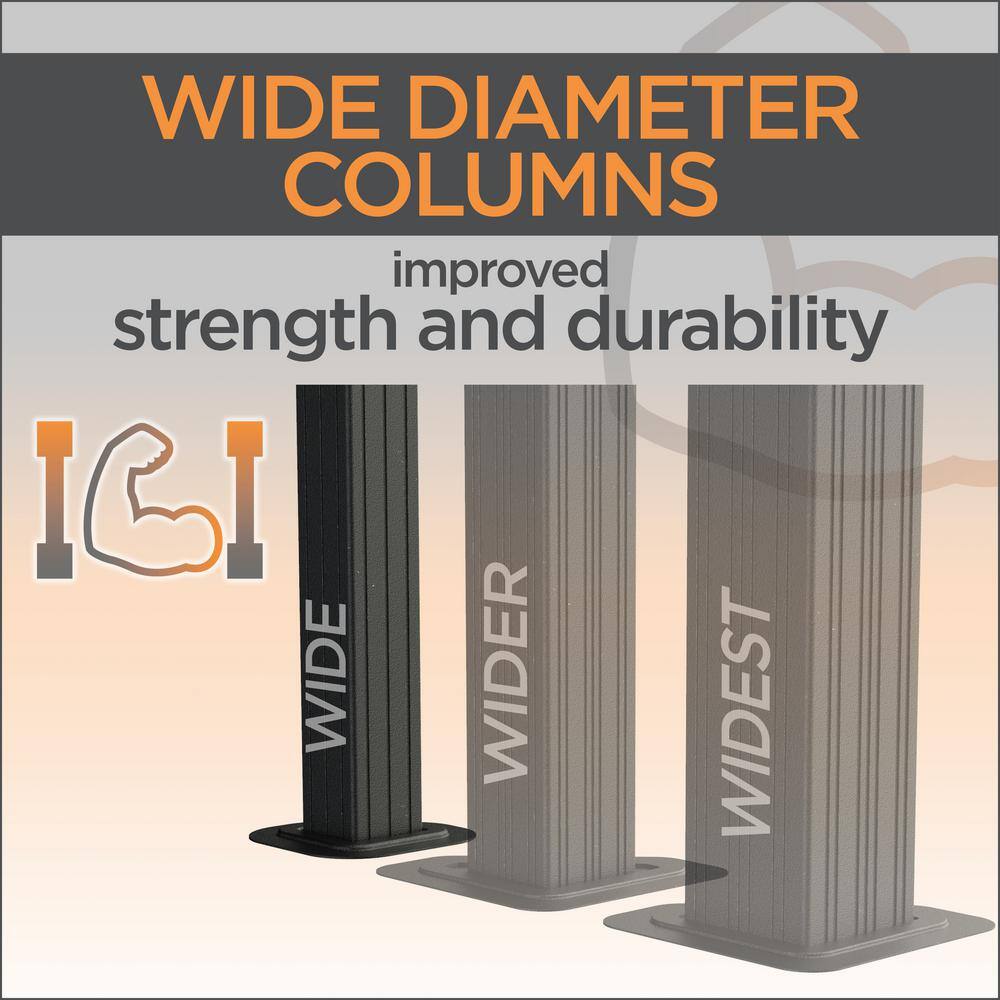 Sojag Dunwich 8 ft. x 8 ft. Grey Steel Framed Pergola