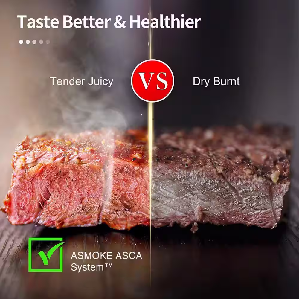 ASMOKE 515 sq. in. Wood Pellet Grill and Smoker in Bronze