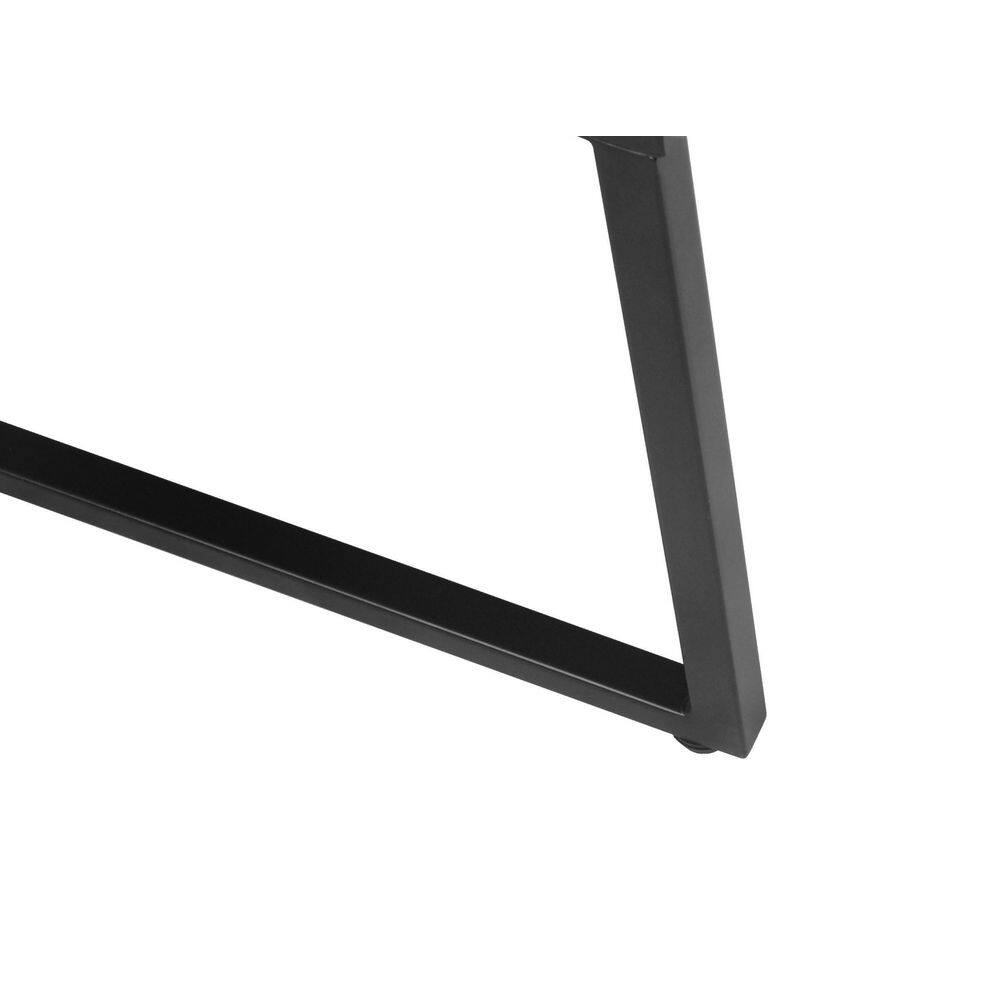 Homepop Channeled Sustainable Gray Woven Upholstery Metal Dining Chair