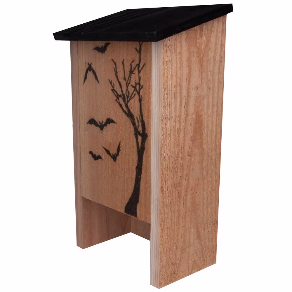 None Decorated Cedar Bat House, Holds 50-Bats