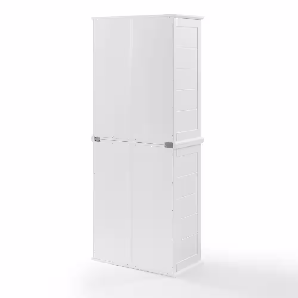 CROSLEY FURNITURE Bartlett White Tall Food Pantry