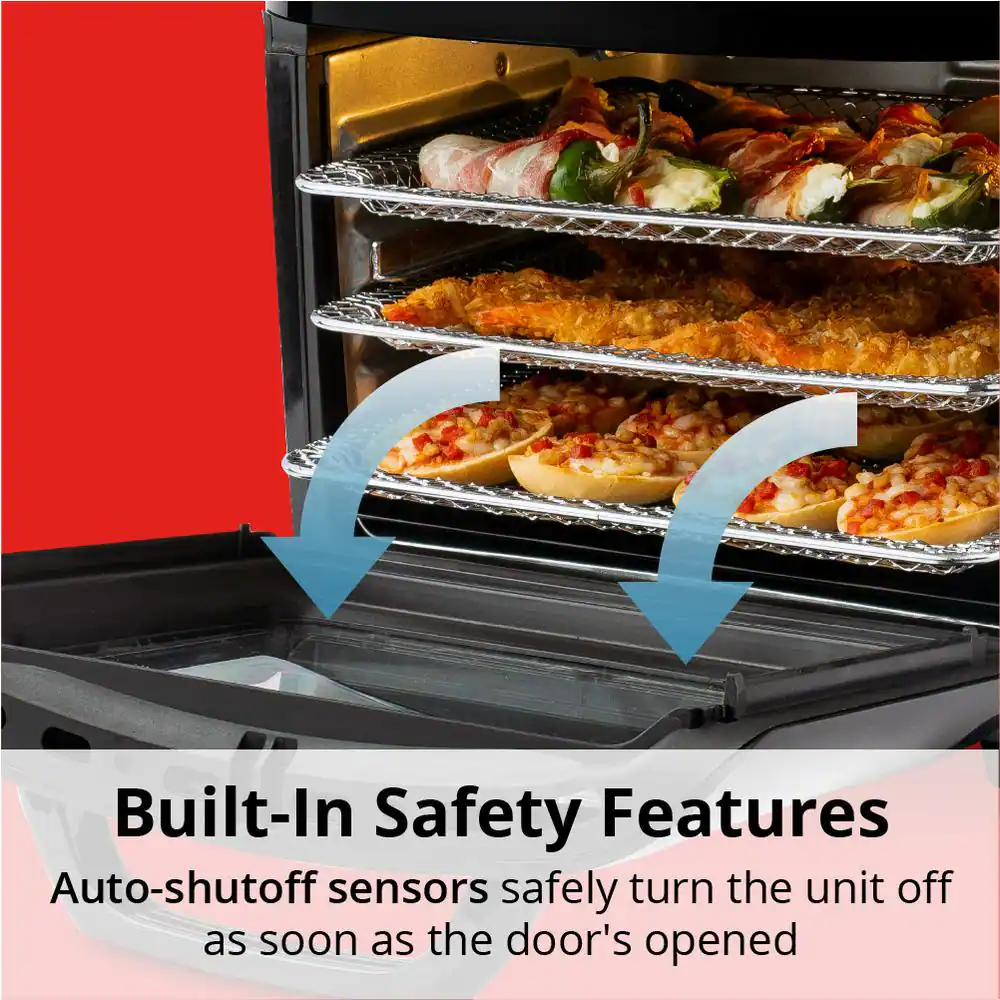 ARIA 10 qt. Black AirFryer with Recipe Book