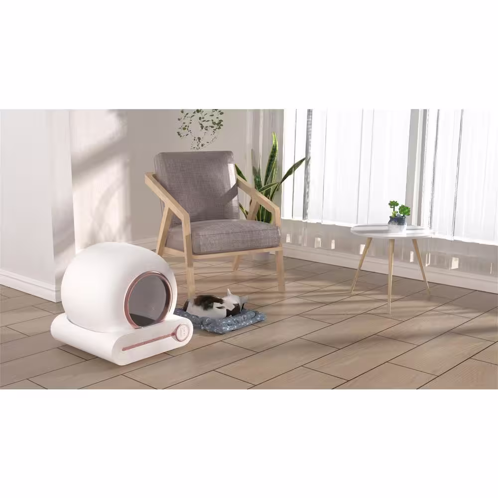 None Smart Cat Litter Box Cat Litter Box Self-Cleaning