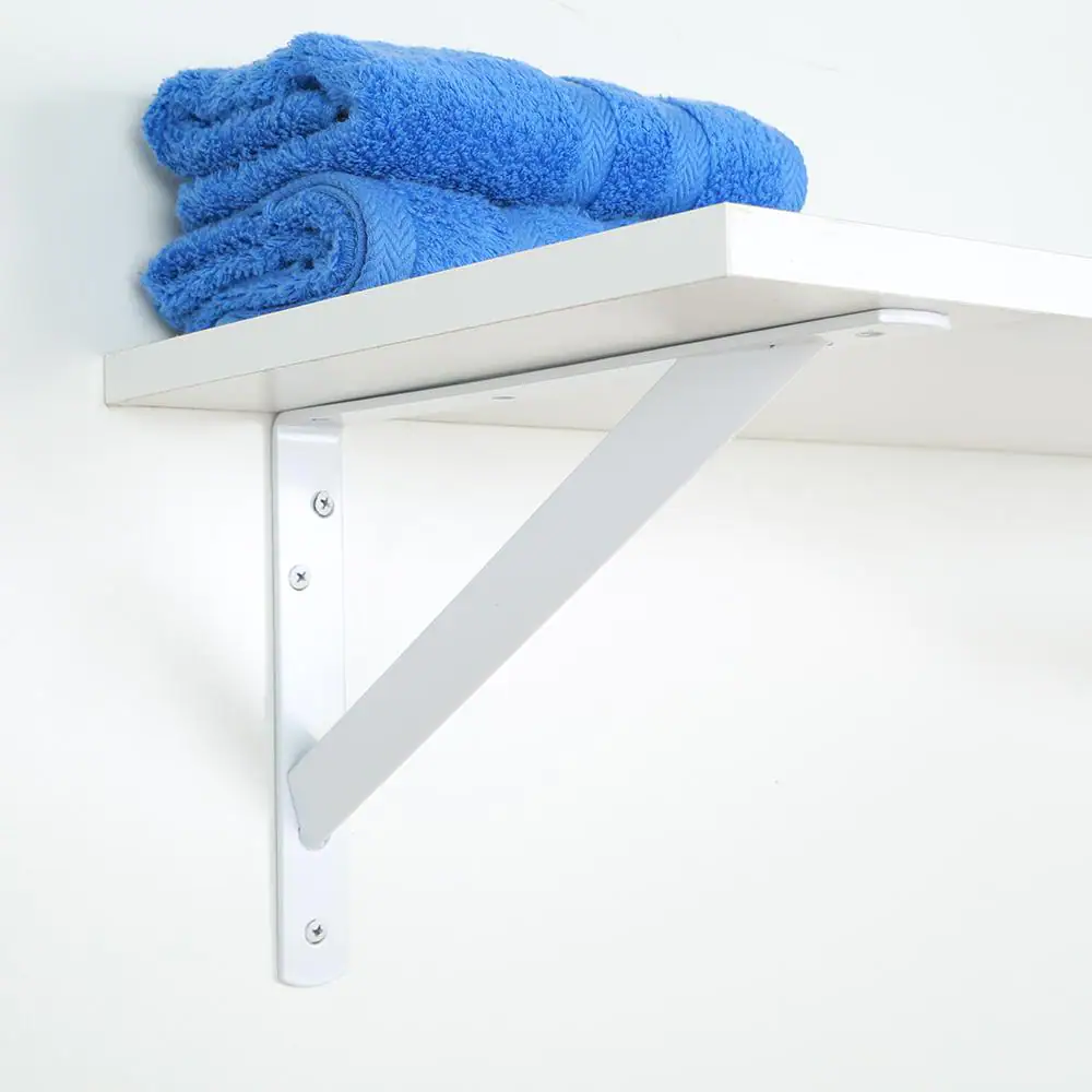 Everbilt 8 in. x 11.25 in. x 1.05 in. Heavy Duty White Shelf Bracket