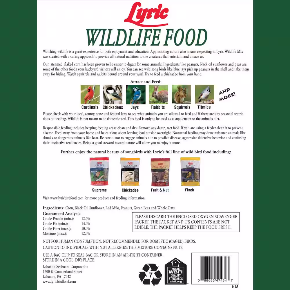 Lyric 10 lb. Wildlife Food