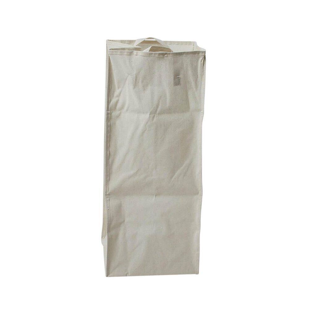 HOUSEHOLD ESSENTIALS Steel Square Laundry Hamper with Wooden Lid