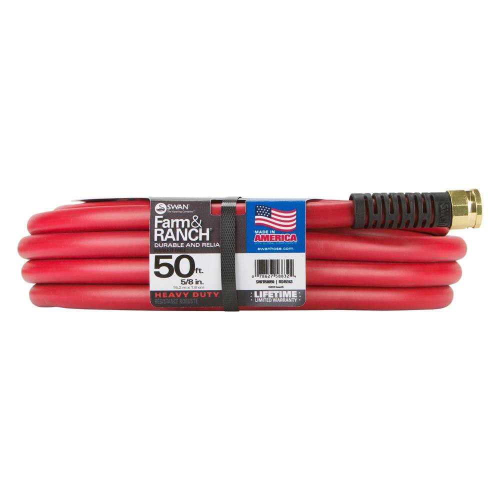 None Swan Farm&RANCH 5/8 in. x 50 ft. Heavy-Duty Hose