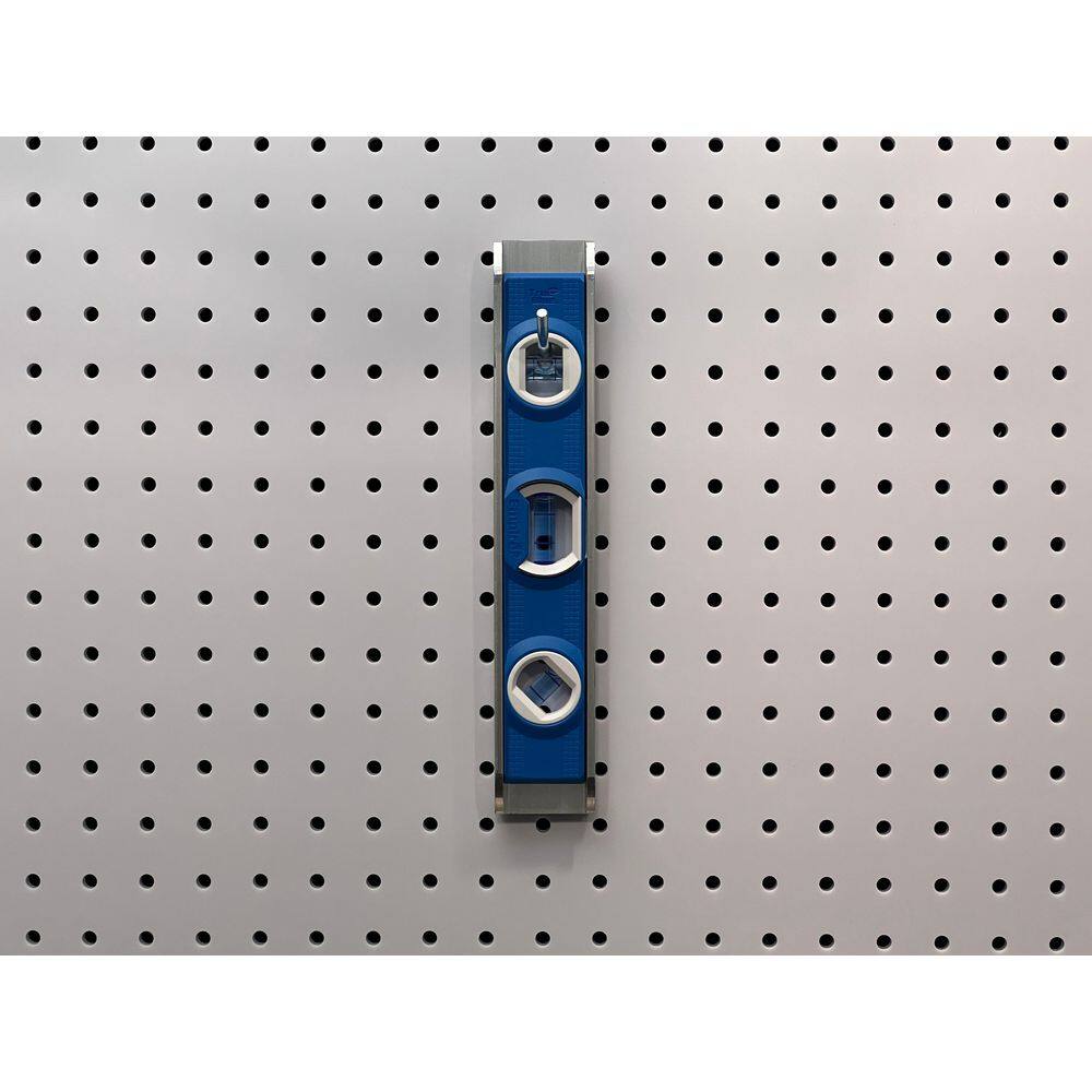 Triton Products 1 in. Single Rod 30 Degree Bend 3/16 in. Dia Zinc Plated Steel Pegboard Hook (10-Pack)