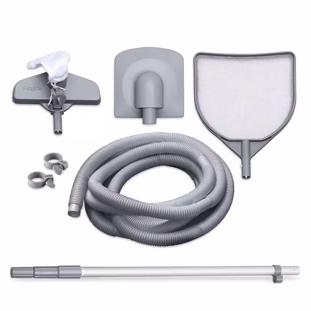 None Oasis 14 ft. Round 42 in. Deep Metal Frame Round Above Ground Pool with Pump