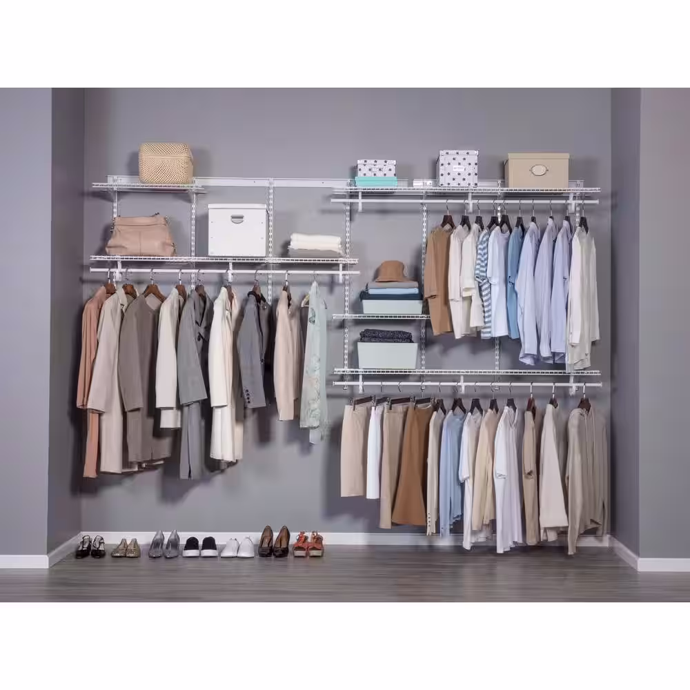 Everbilt 12 ft. x 12 in. Fixed Rod Wire Shelf