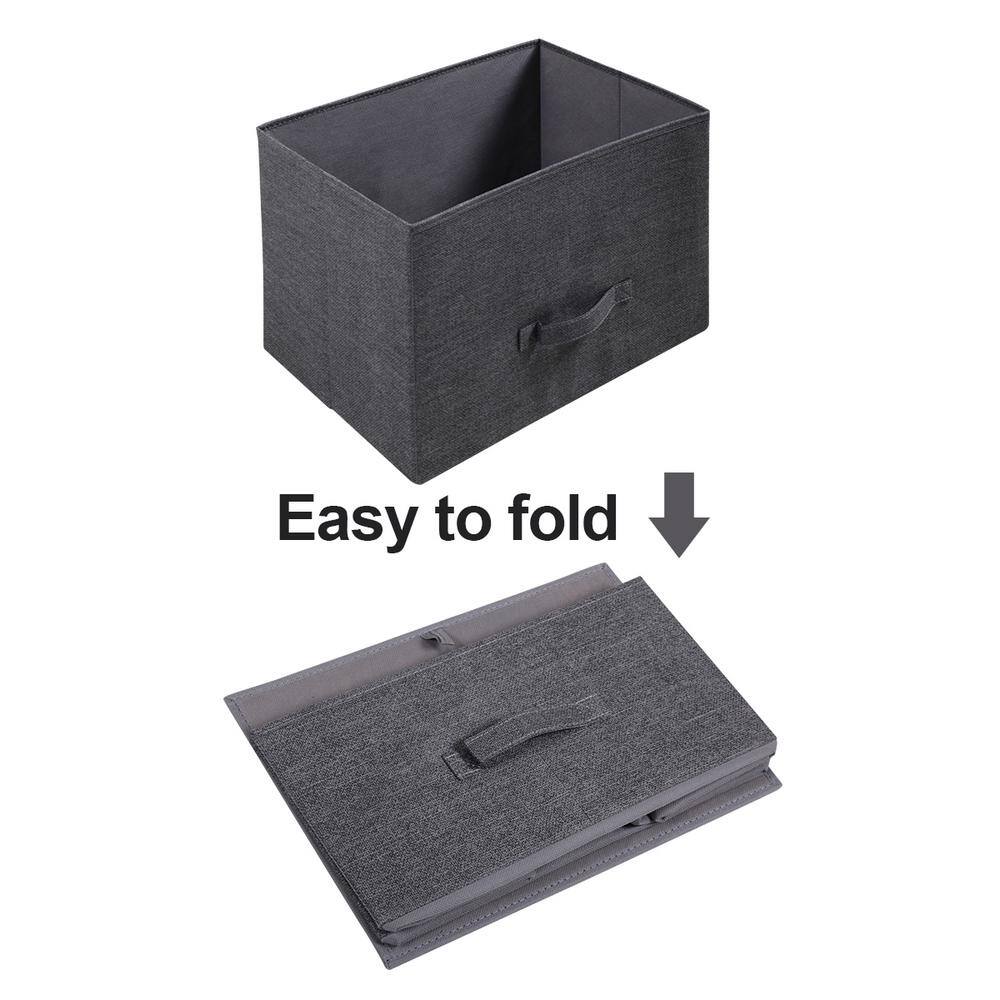 None 32.7 in. W x 30.3 in. H x 11.4 in. D Non-Woven Freestanding Cabinet in Black