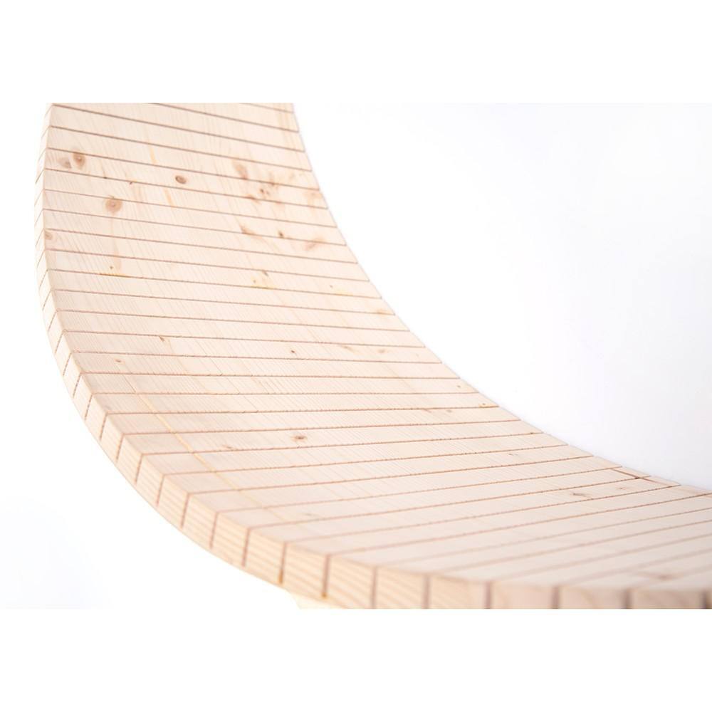 AndMakers MYZOO Medium Luna Crescent Moon Shape Wall Mounted Wood Cat Bed