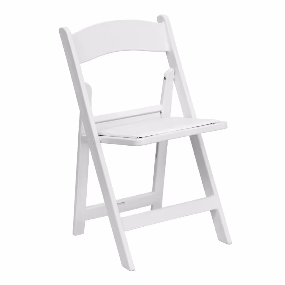 Carnegy Avenue White Resin Folding Chair (Set of 4)
