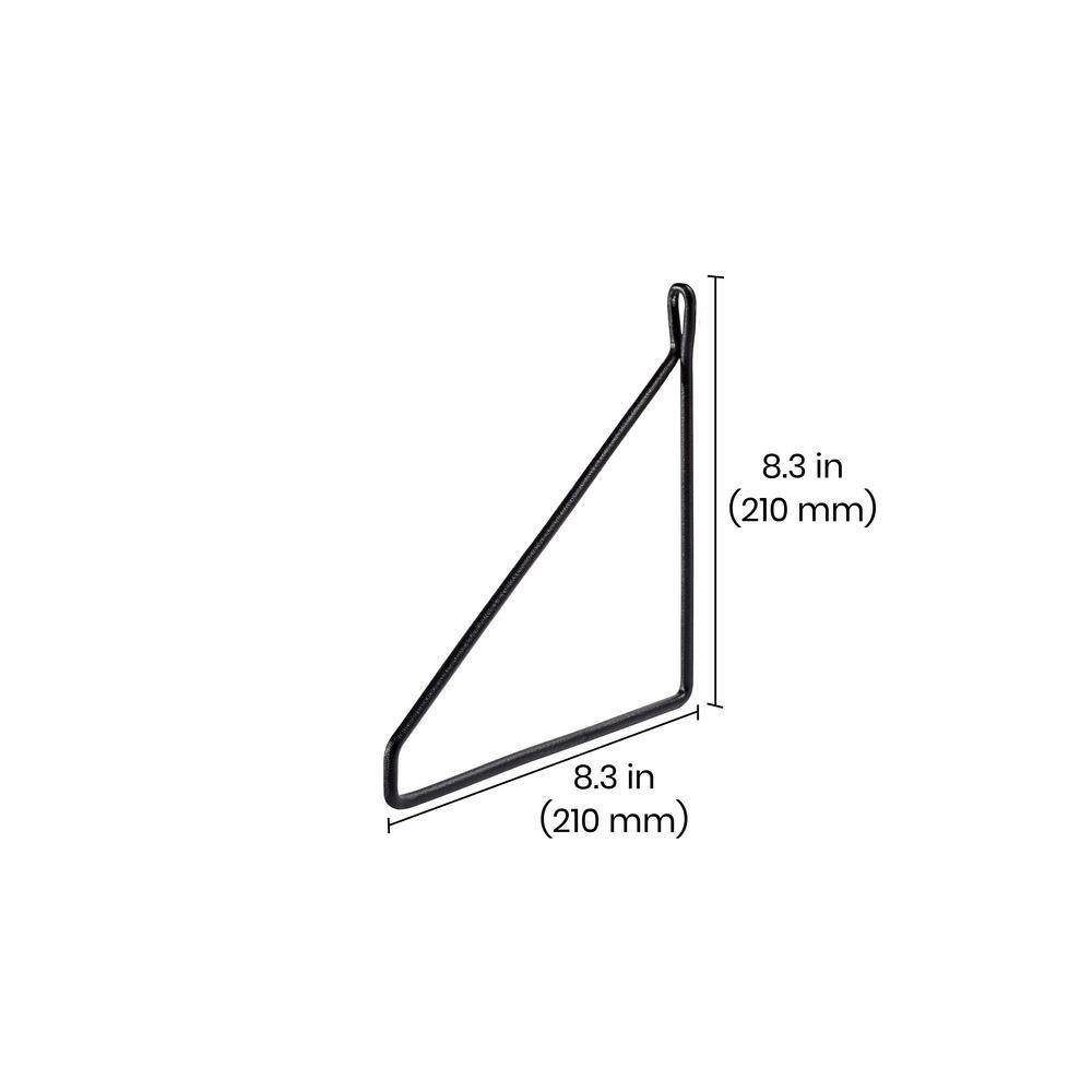 Dolle FIL 8.3 in. Black Steel Shelf Bracket