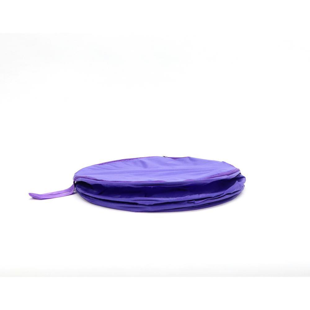 None The Original Bongo Bag Purple Collapsible Polyester Hamper with Lid