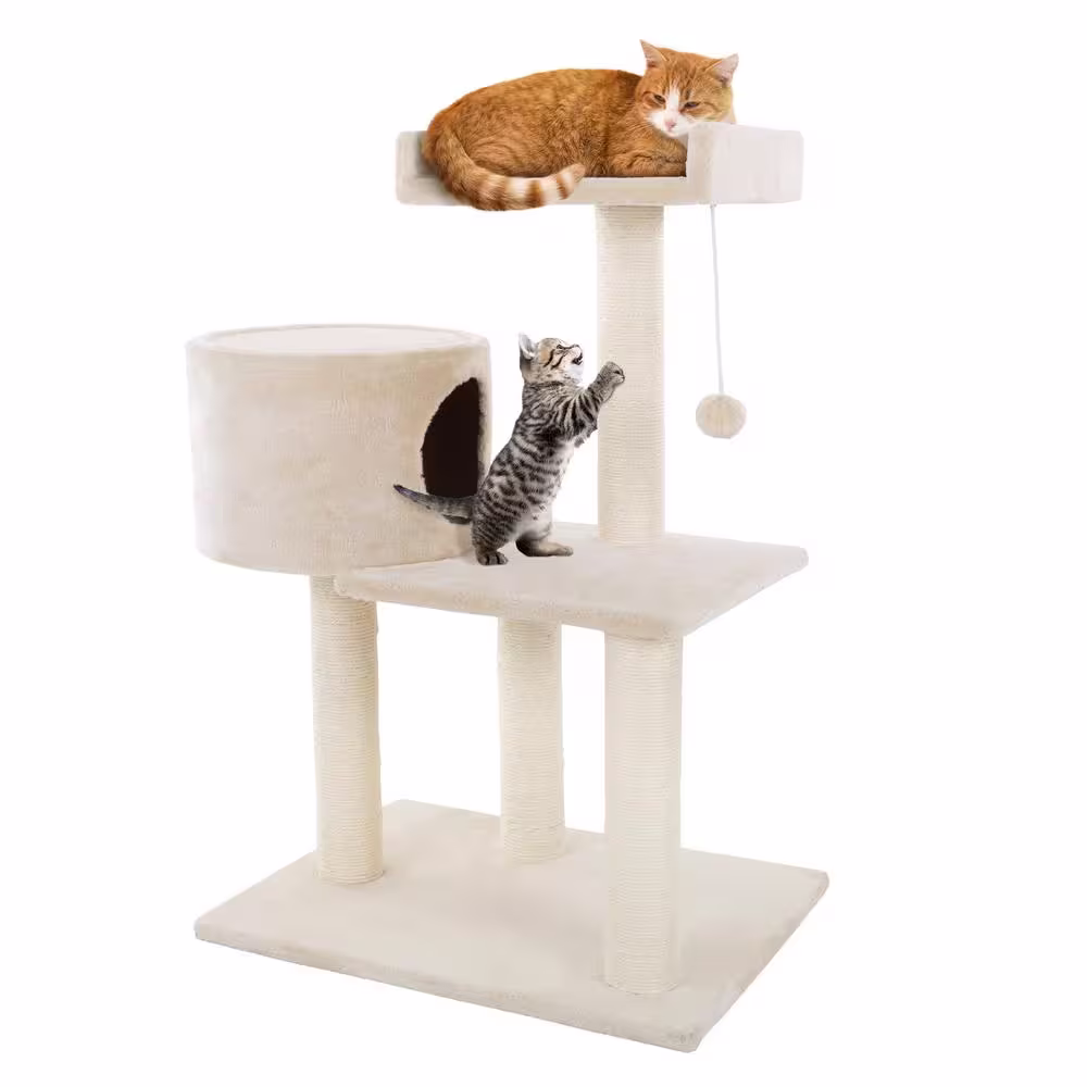 Petmaker 31 in. 3-Tier Cat Tree and Condo