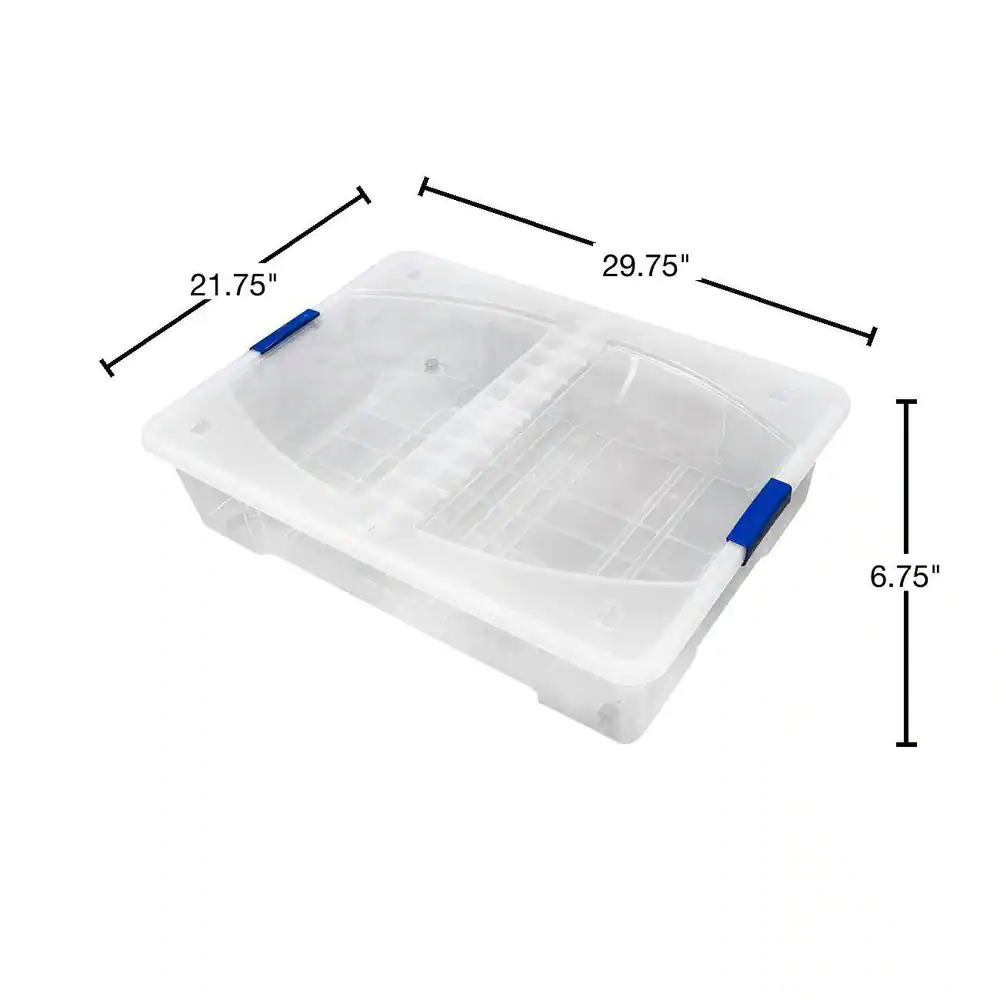 Modern Homes 21-Gal. 80 Liters Storage Box in Clear