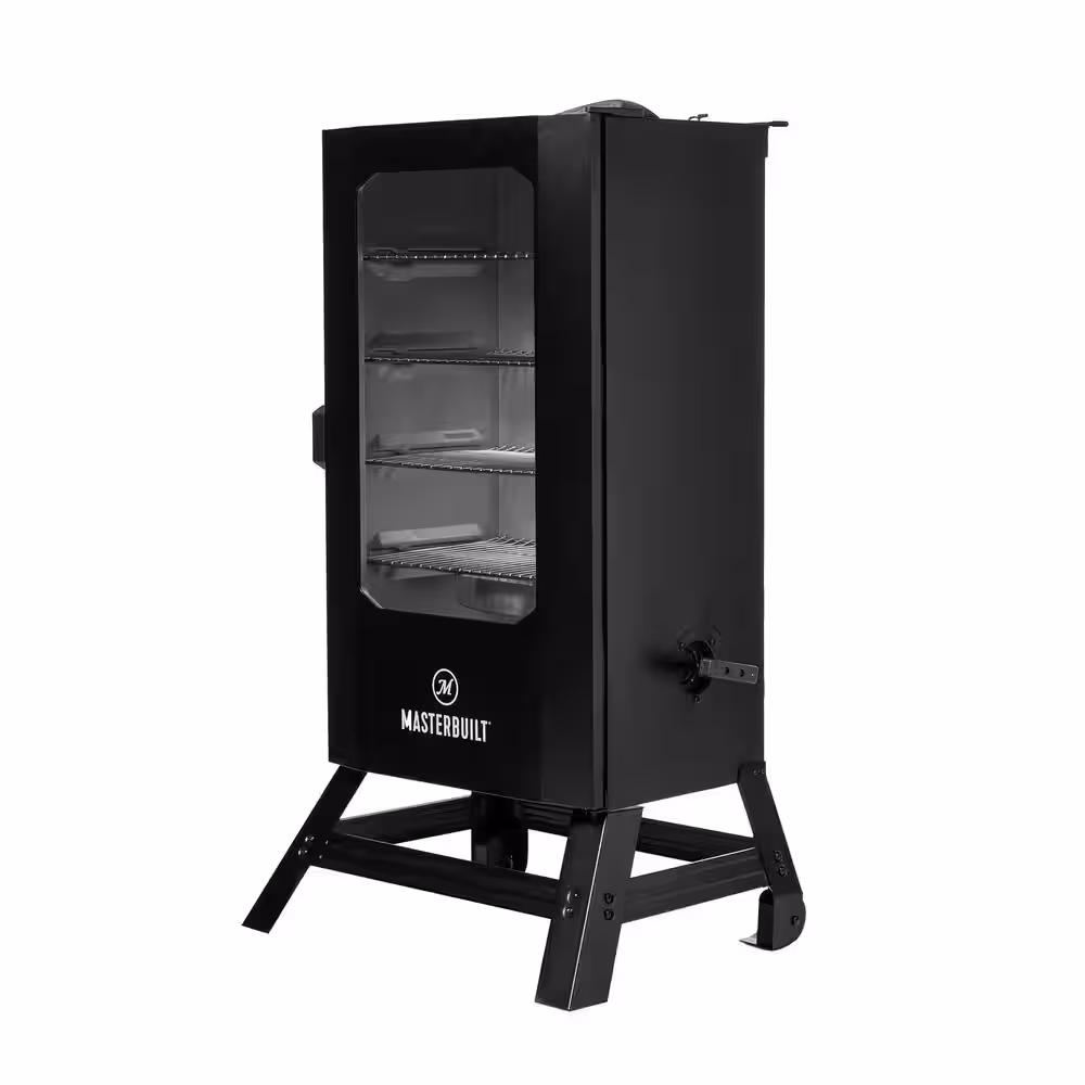 Masterbuilt 40 in. Digital Electric Smoker with Window and Legs in Black