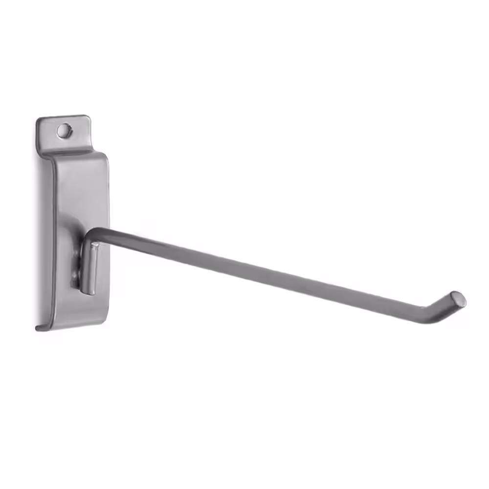 NewAge Products 8 in. Slatwall Accessories Single Hooks (6-Pack)