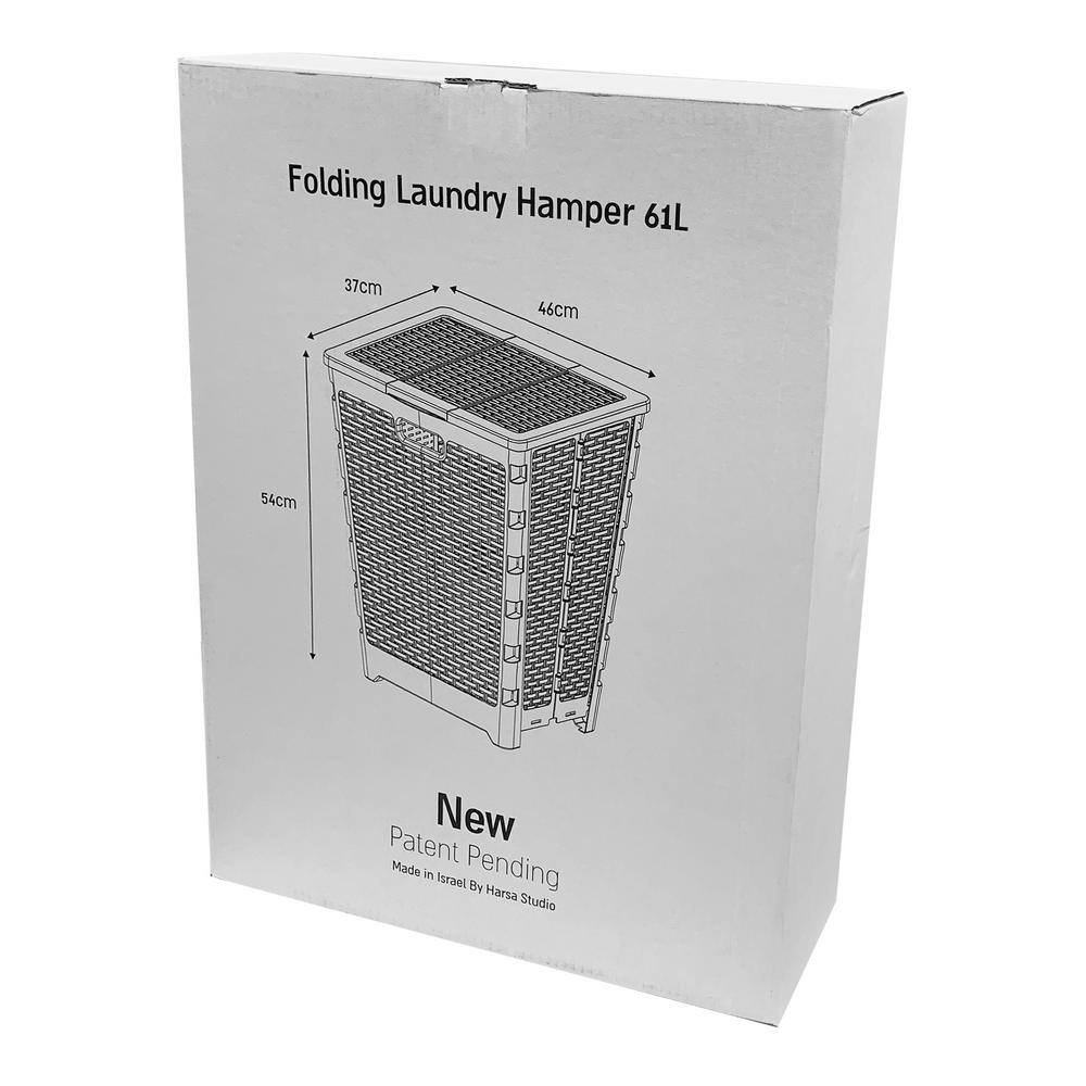 Modern Homes 60 l Folding Hamper White