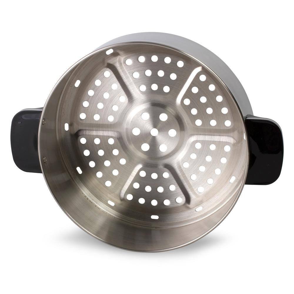 Euro Cuisine Electric 3.4 Qt. Stainless Steel Food Steamer and Rice Cooker