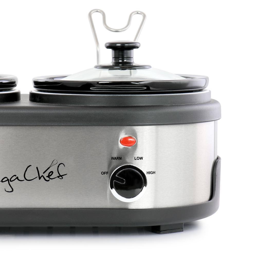 MegaChef MegaChef Dual 1.5 qt. Crock Buffet Slow Cooker