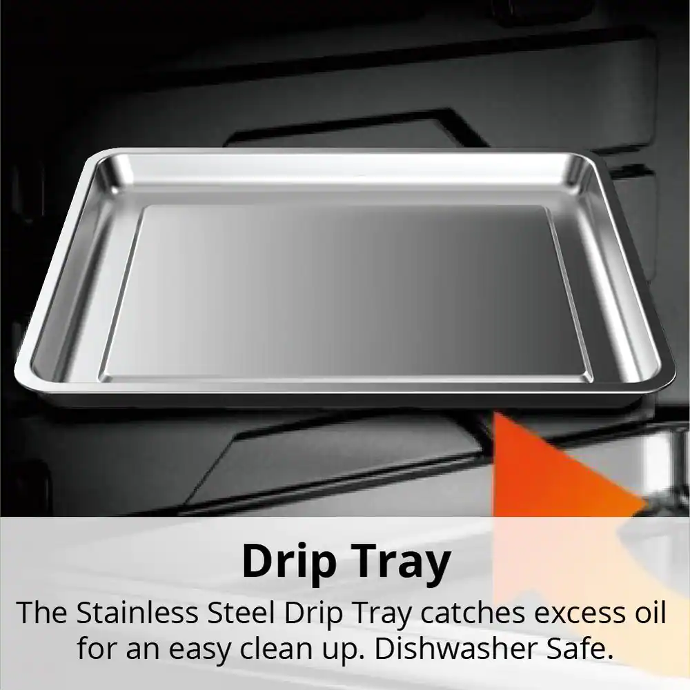 ARIA All-in-1 Premium 30 Qt. Stainless Steel Touchscreen Air Fryer Toaster Oven with Recipe Book