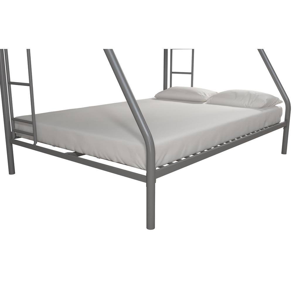 DHP Cindy Silver Twin over Full Metal Bunk Bed