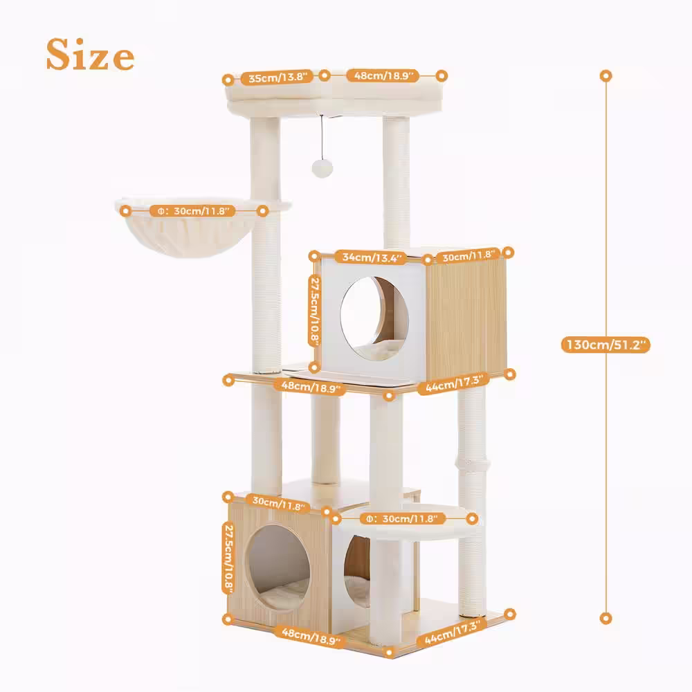 None Scratching Posts and Trees, Luxurious Cat House, Cat Tree
