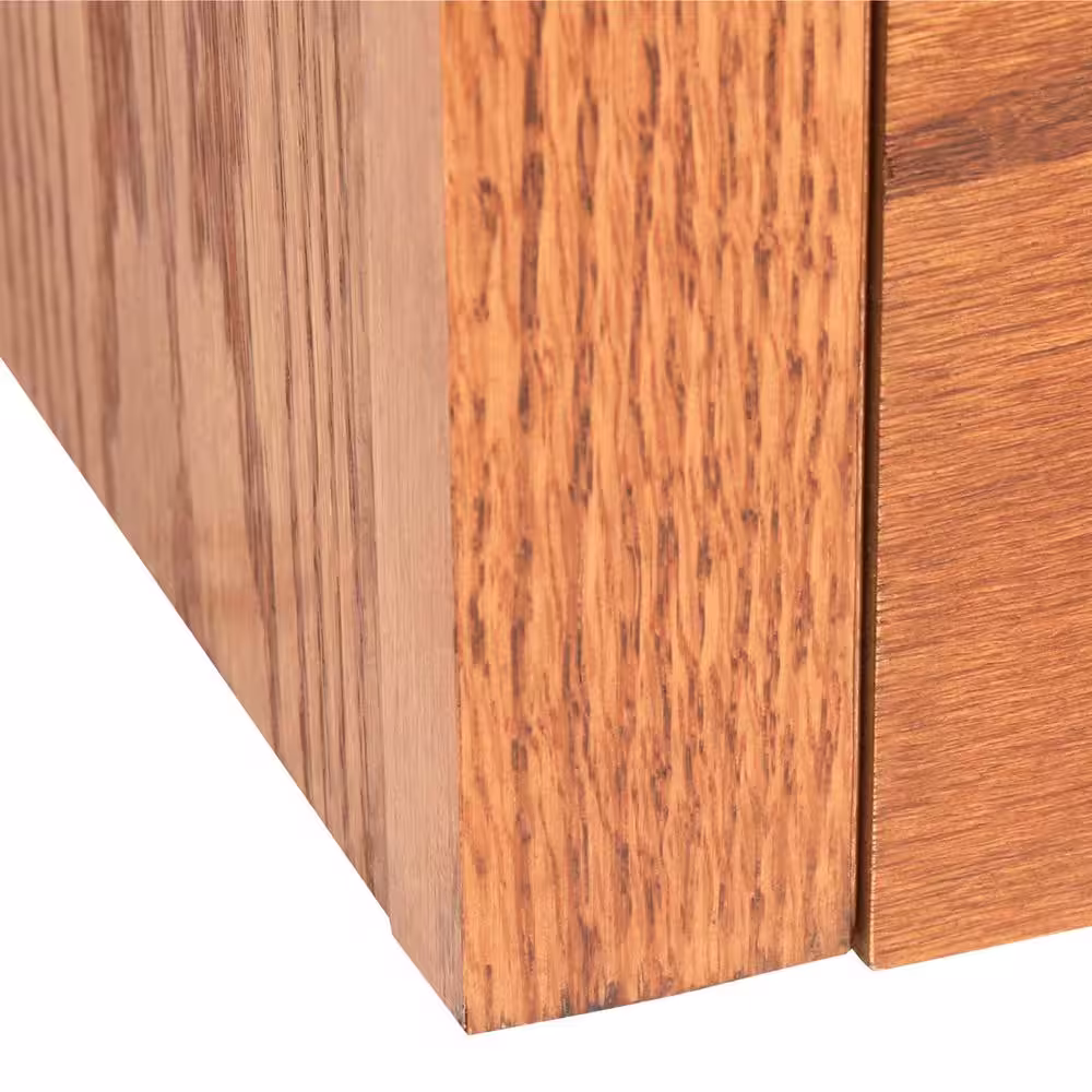 Concepts In Wood 36 in. Dry Oak Wood 6-shelf Standard Bookcase with Adjustable Shelves