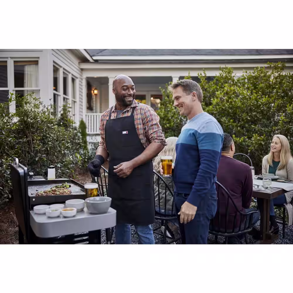 Weber 4 Burner Propane Gas Grill 36 in. Flat Top Griddle in Black