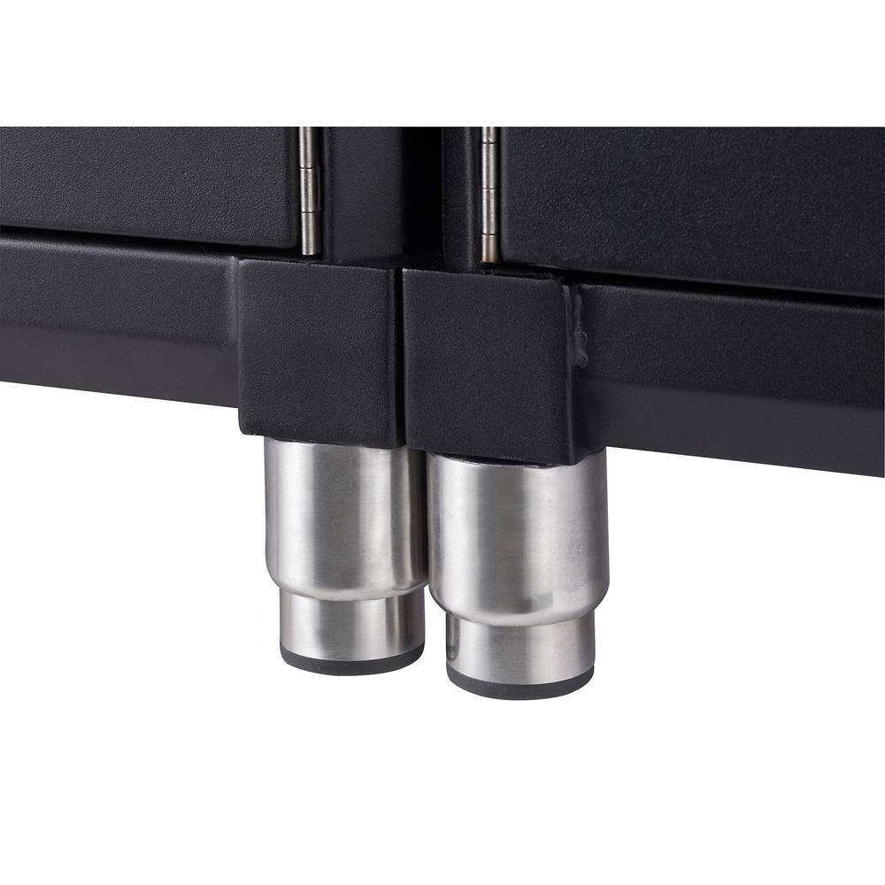 TRINITY PRO Series 4-Piece 18-Gauge Steel Garage Storage System in Black (92 in. W x 76 in. H x 24 in. D)