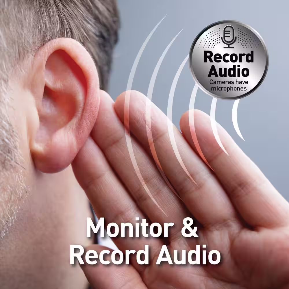 Swann 4K ProForcer Indoor/Outdoor White Hardwired PT PoE Cat5 NVR Home Security Camera with FREE Analytics and 2-Way Audio