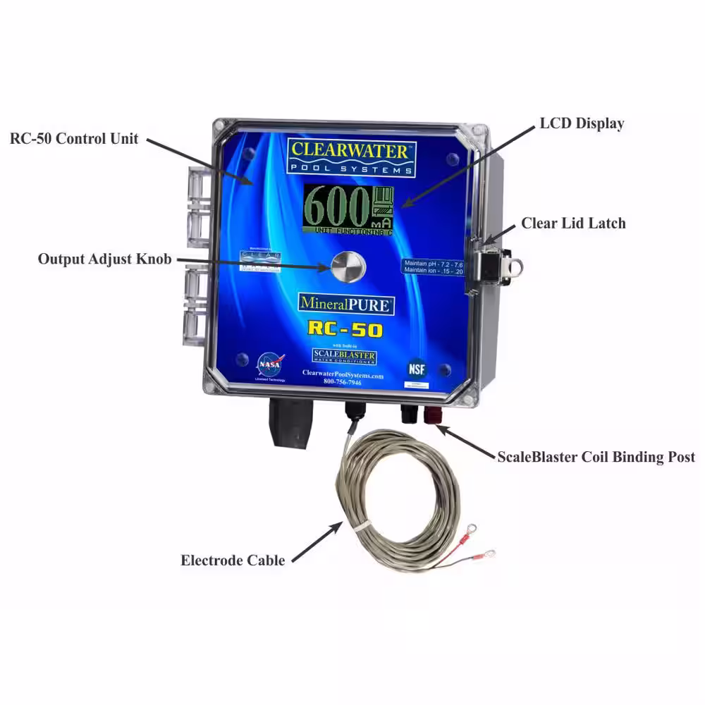 Mineral Pure 50,000 Gal. Residential Swimming Pool Ionizer