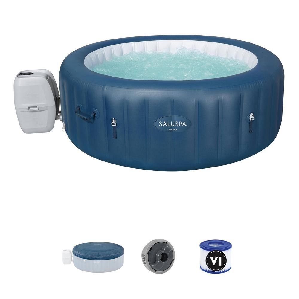 Bestway SaluSpa Milan Airjet Plus 6-Person Inflatable Hot Tub with PureSpa Seats