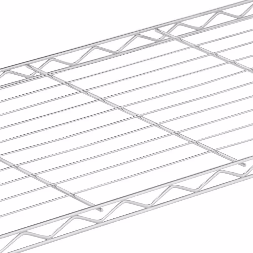 Honey-Can-Do Rolling Laundry Clothes Rack with Shelves, Chrome