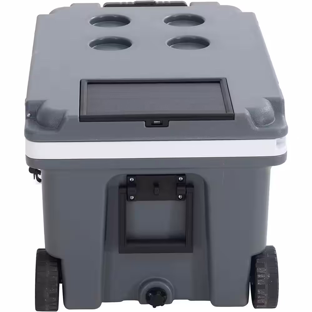 Sunjoy IceCove 60-Quart Solar Cooler - Castlerock Grey