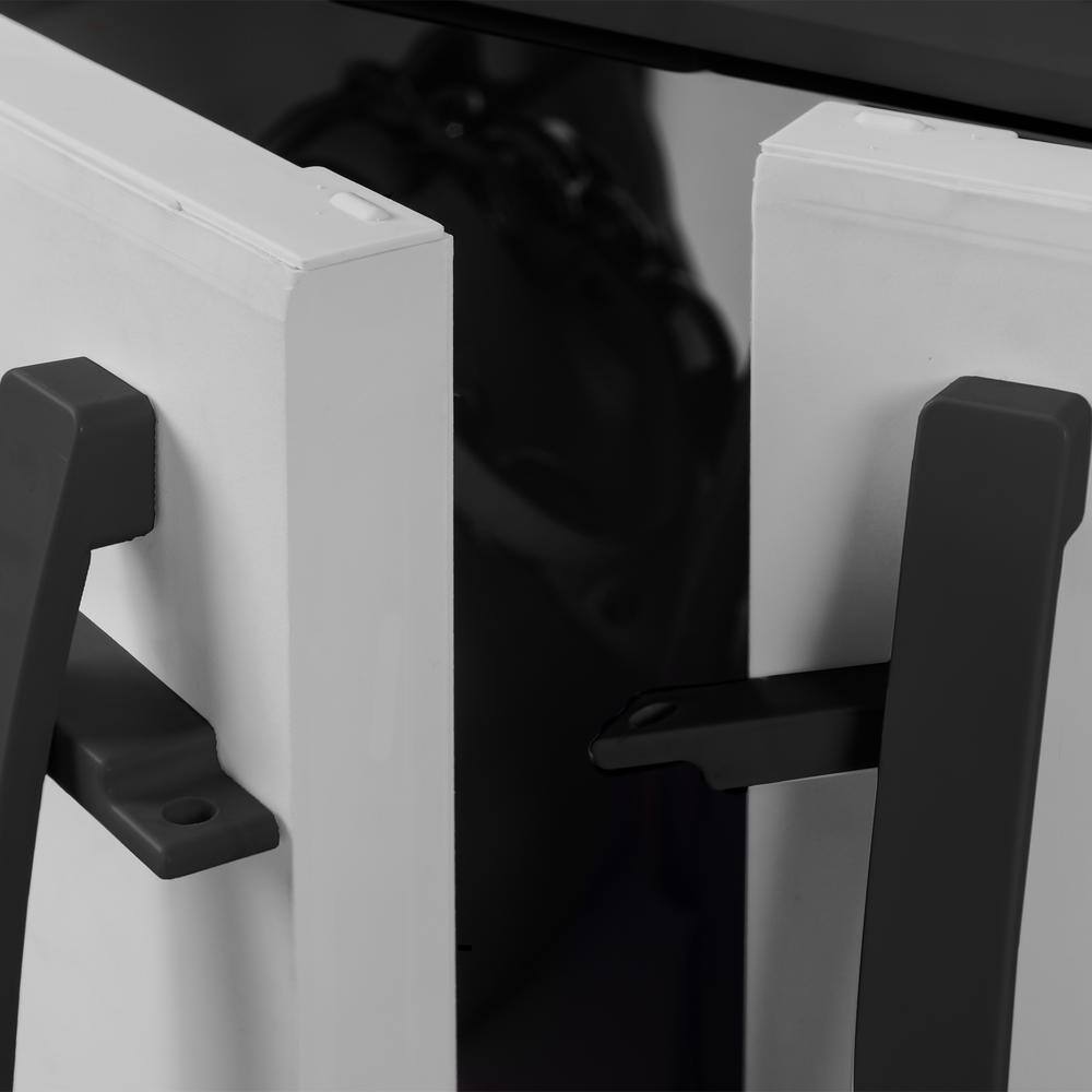 MQ ECO 55.1 in. W x 72 in. H x 18.1 in. D Medium and Large 7 Shelves Freestanding Cabinets in Black and Gray