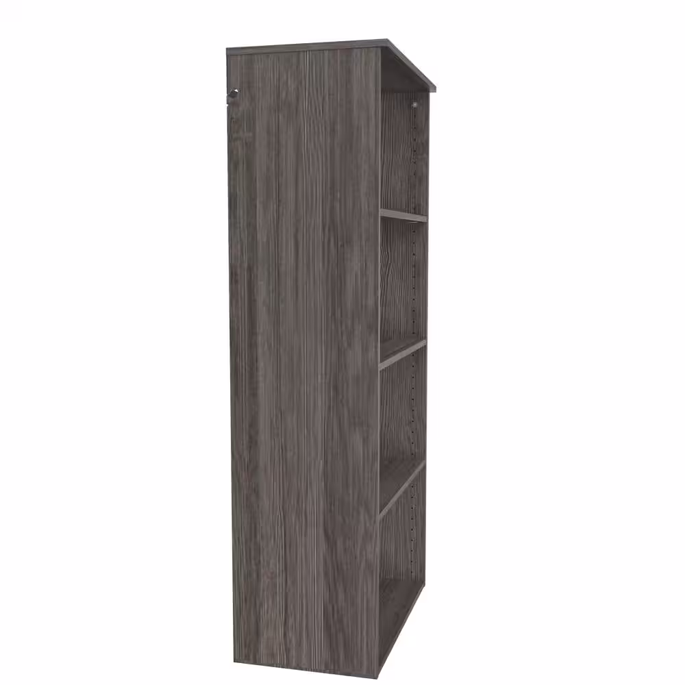 ClosetMaid Style+ 25 in. W Coastal Teak Hanging Wood Closet Tower