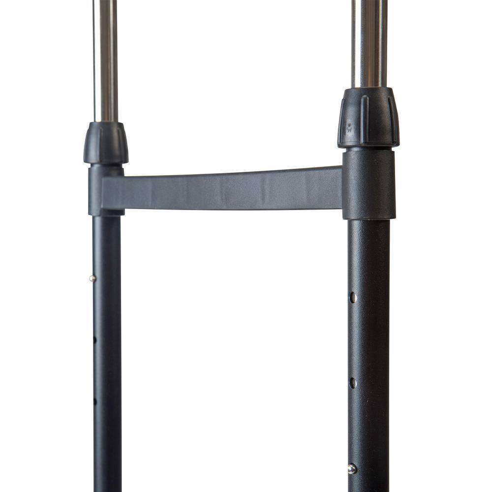 Simplify Black Steel Clothes Rack 16.54 in. W x 37.4 in. H
