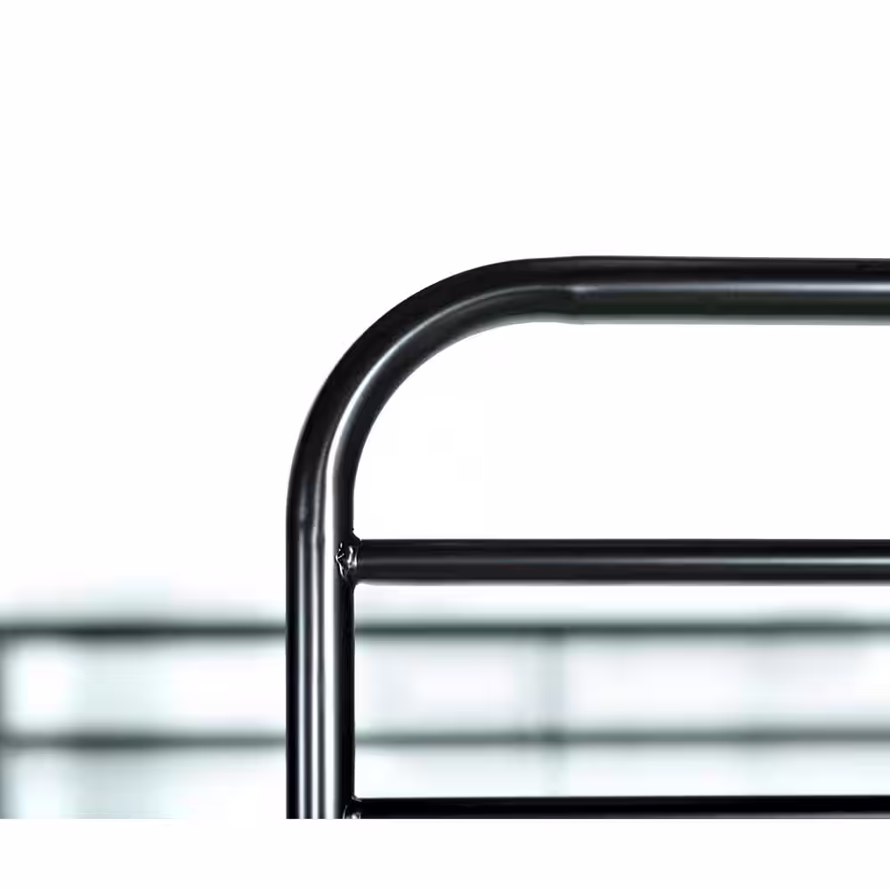 Walker Edison Furniture Company Modern Premium Metal Twin over Twin Bunk Bed - Black